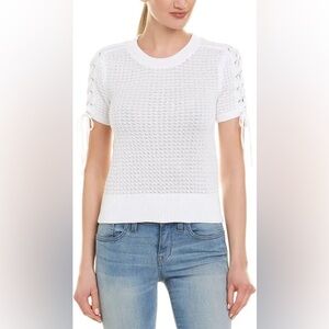 Rag & Bone Iona Crewneck Lace-Up Sleeve Sweater Knit Top size small